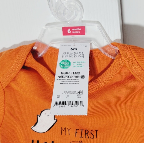 Carter's My First Halloween One Piece Size 6M - Picture 3 of 4